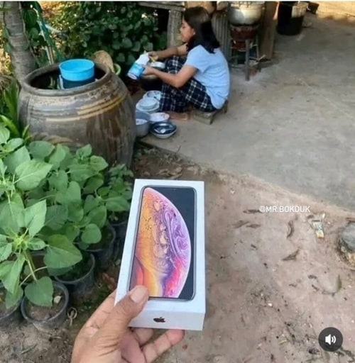 매일 설거지하는 동생을 위해 선물했다
