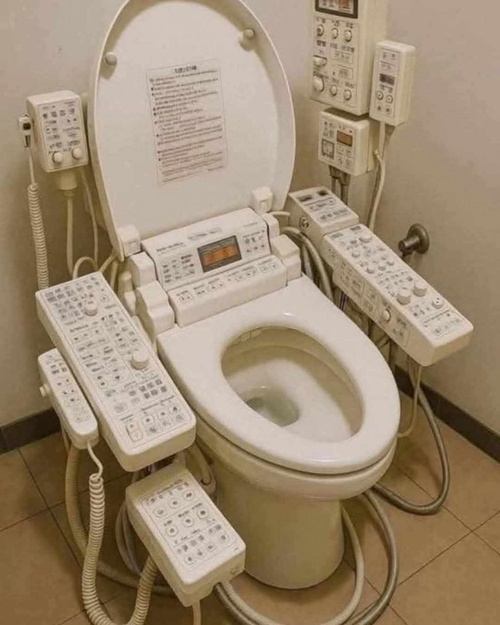 면허가 있어야 할것같은 변기